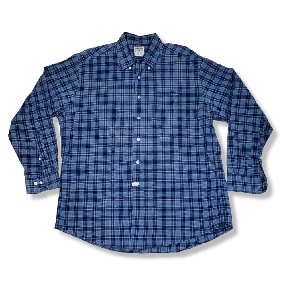 Brooks Brothers Long Sleeve Sport Men's Shirt Est. 1818 Size Large 100% Cotton